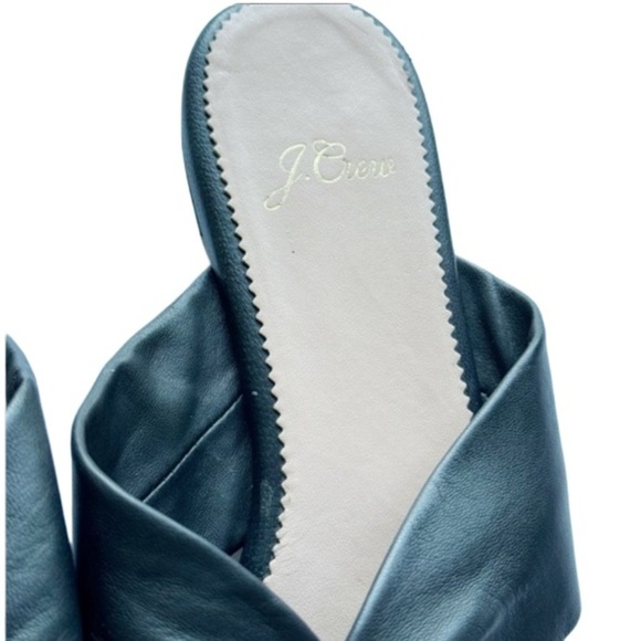 J. Crew Twisted Knot Sandals Black Soft Leather Sz 7.5 Bohemian Minimalist - Picture 4 of 13